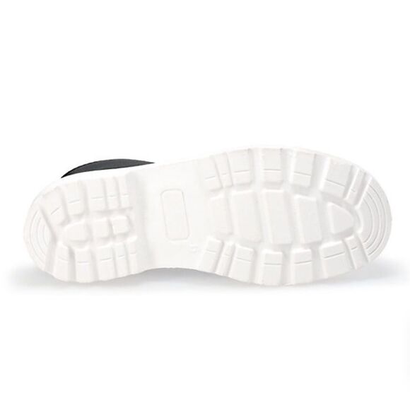 SO Dragonfruit Lace up Ankle Boots in Black/White - Picture 10 of 10